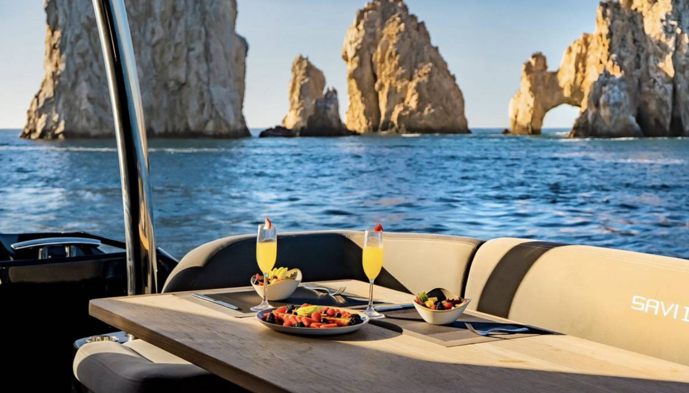 Luxury yacht on the Sea of Cortez Cabo San Lucas