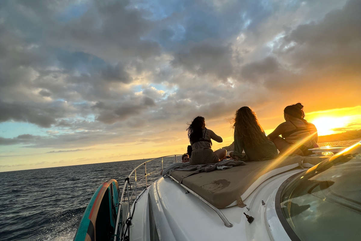 Snorkeling at Santa Maria Bay crystal clear turquoise water colorful tropical fish